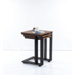 Viyana Zigon 3'Lü Barok Ceviz - Görsel 3