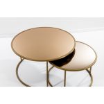 Circle Orta Sehpa Eskitme - Bronz - Görsel 2