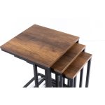 Viyana Zigon 3'Lü Barok Ceviz - Görsel 2